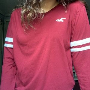 Maroon Long Sleeve Tee (Hollister)
